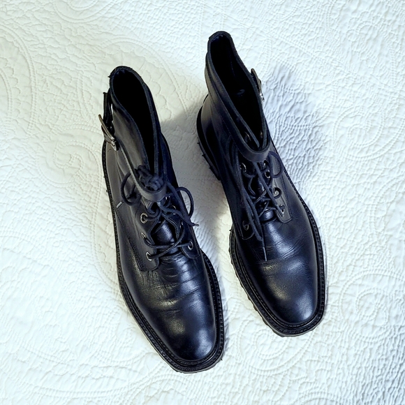 Rachel Comey Dame Leather Combat Boots - Picture 8 of 11